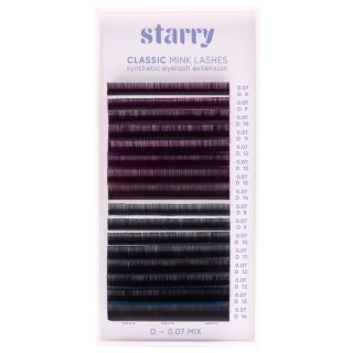 Black - Blue Ombre MIX D 0.07 x 8-14mm 2 Starry lashes